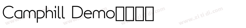 Camphill Demo字体转换